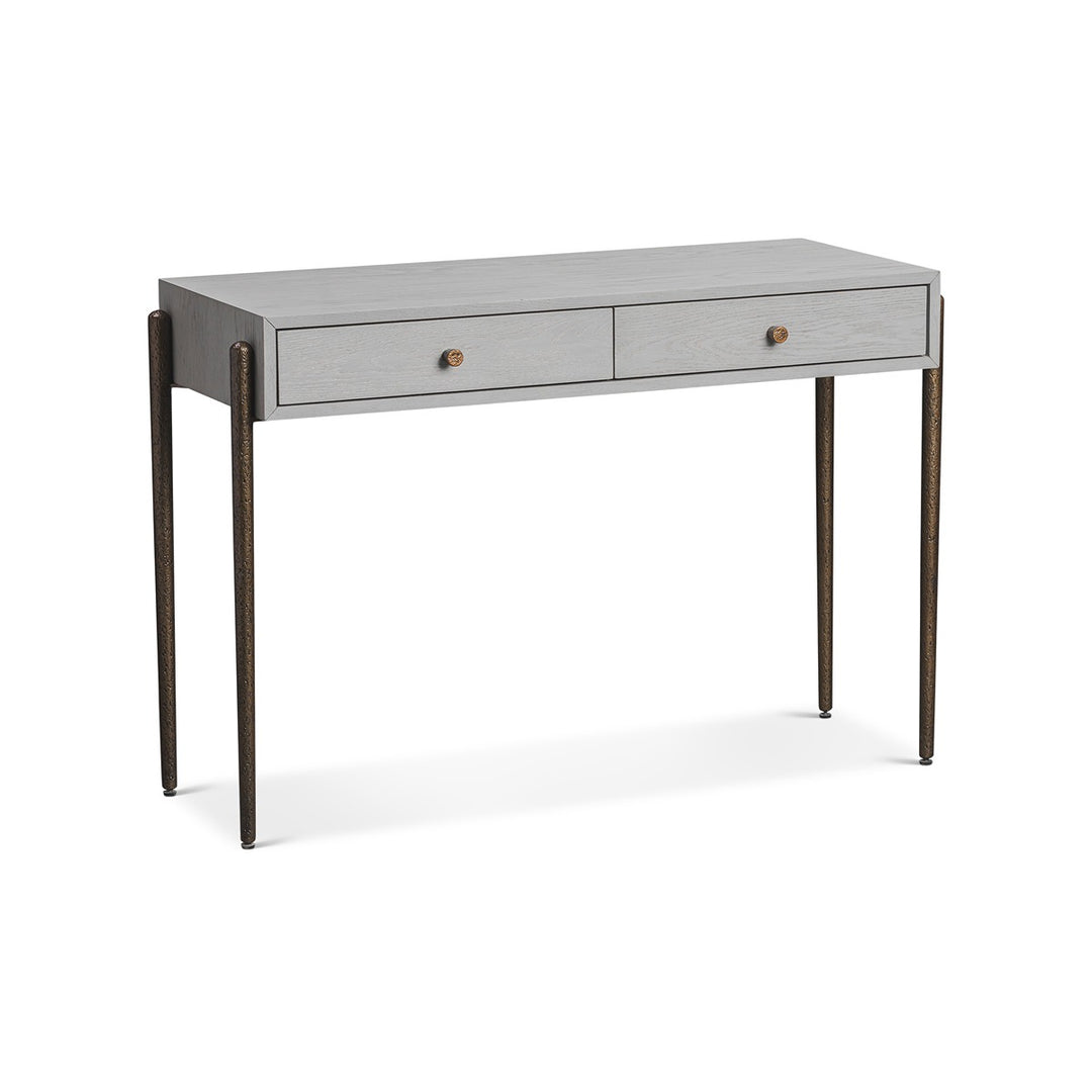 Nella Console Table - London Fog & Hammered Dark Bronze LiangAndEimil 2
