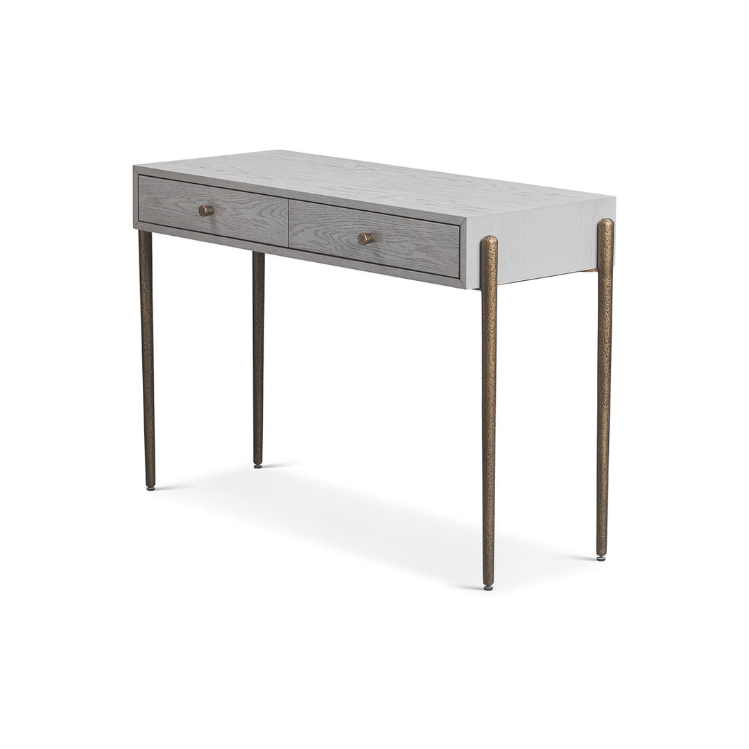 Nella Console Table - London Fog & Hammered Dark Bronze LiangAndEimil 3