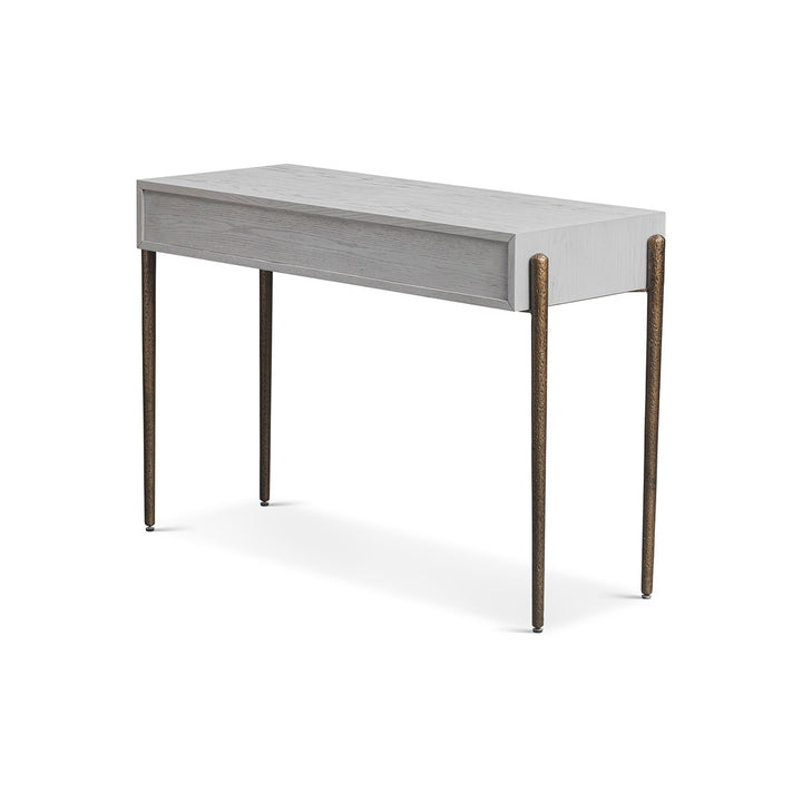 Nella Console Table - London Fog & Hammered Dark Bronze LiangAndEimil 7