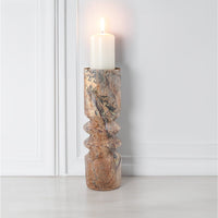 Liang & Eimil Monorro Marble Candle Holder - Coffee