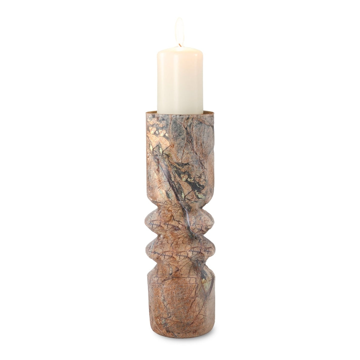 Liang & Eimil Monorro Marble Candle Holder - Coffee