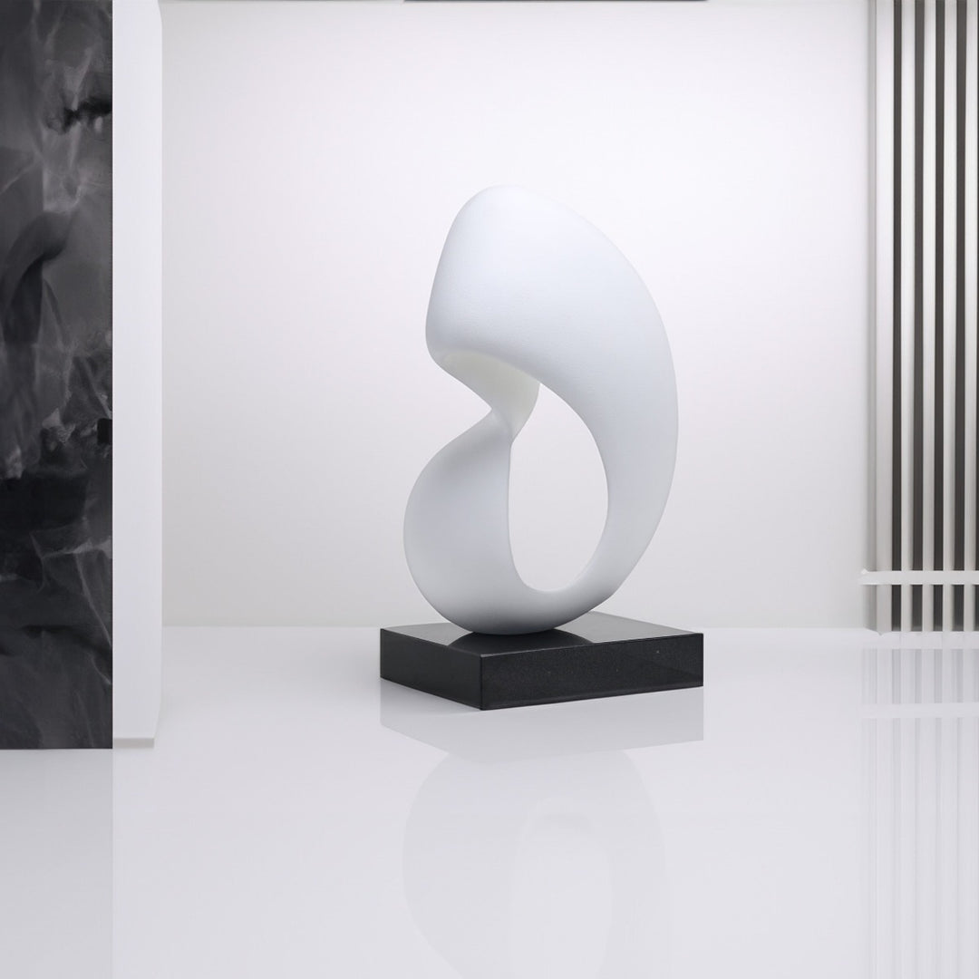Lorenzo Abstract Marble Sculpture - Black & White LiangAndEimil 2