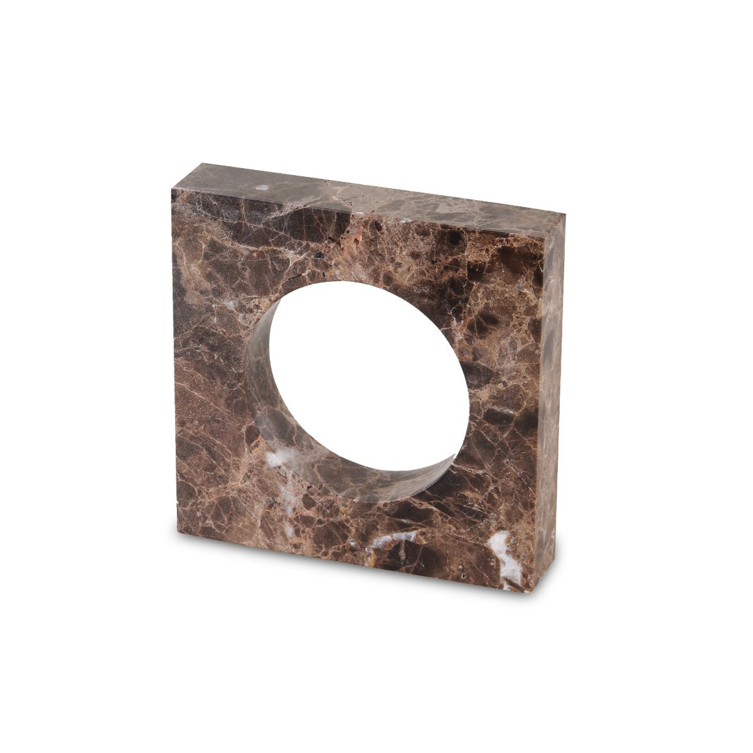 LiangAndEimil Nafello Marble Small Sculpture - Coffee