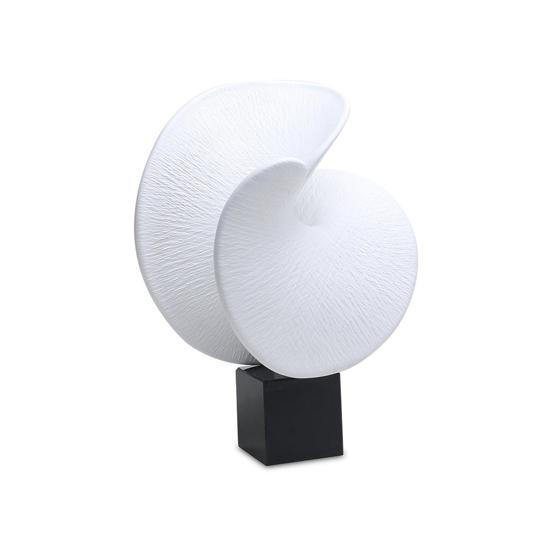 Nocturne Wave Marble Sculpture - Black & White LiangAndEimil 1