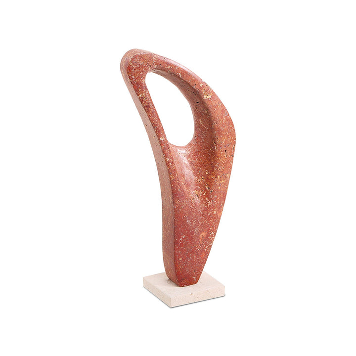 Arcadia Marble Sculpture - Red & Beige LiangAndEimil 1