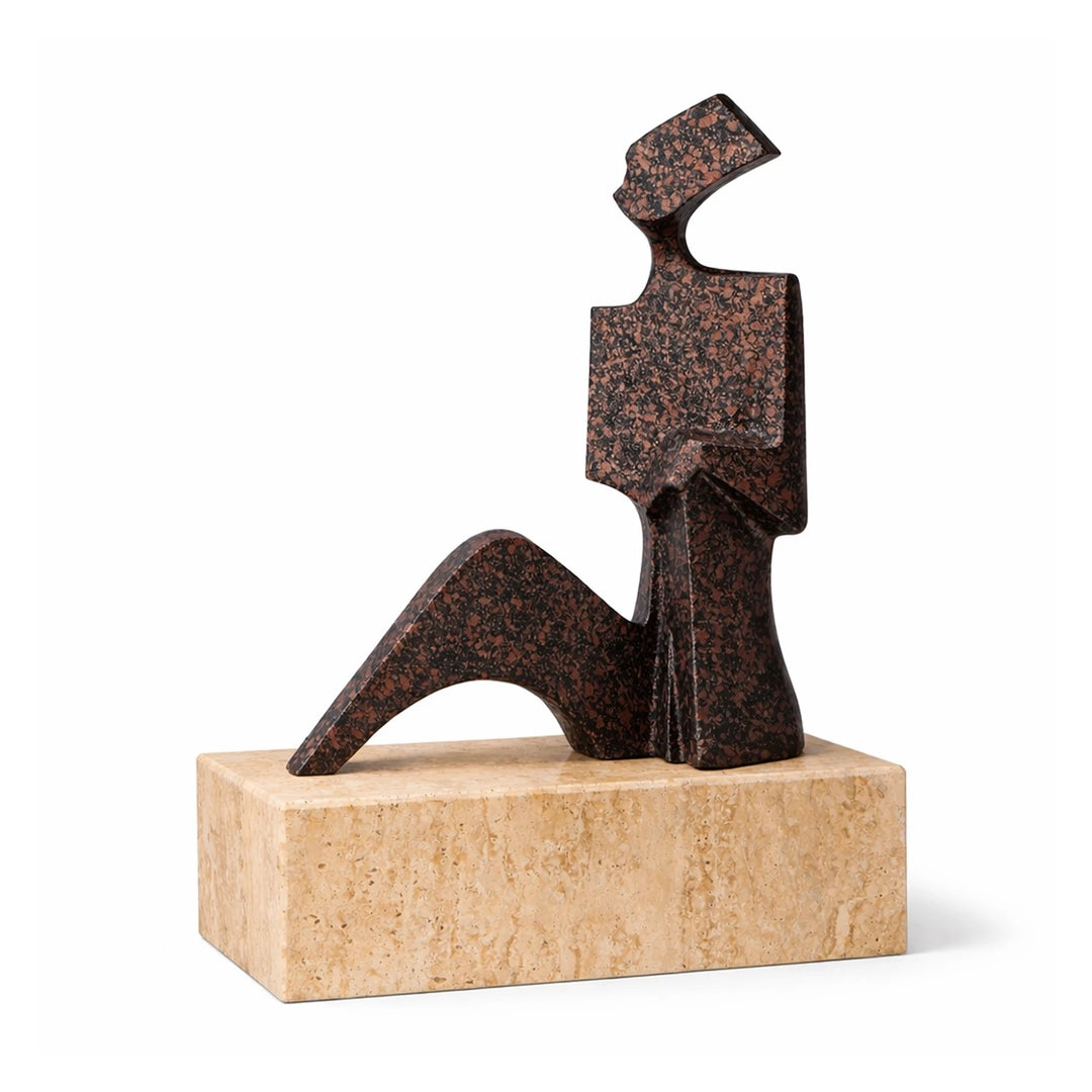 Cassia Sculpture - Speckled Black Bronze Effect
