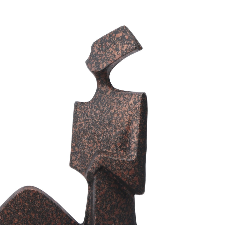 Cassia Sculpture - Speckled Black Bronze Effect