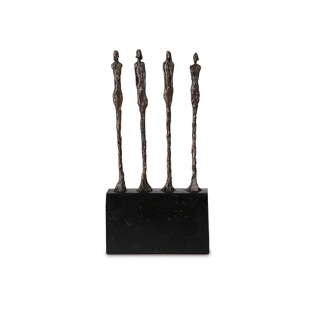 Unity Four Men Sculpture - Black LiangAndEimil 1