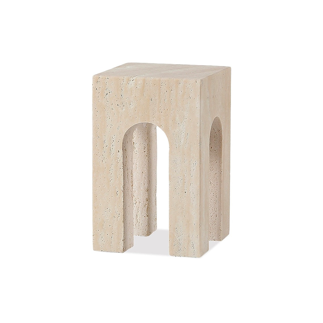 Porte Travertine Sculpture Large - Beige LiangAndEimil 1