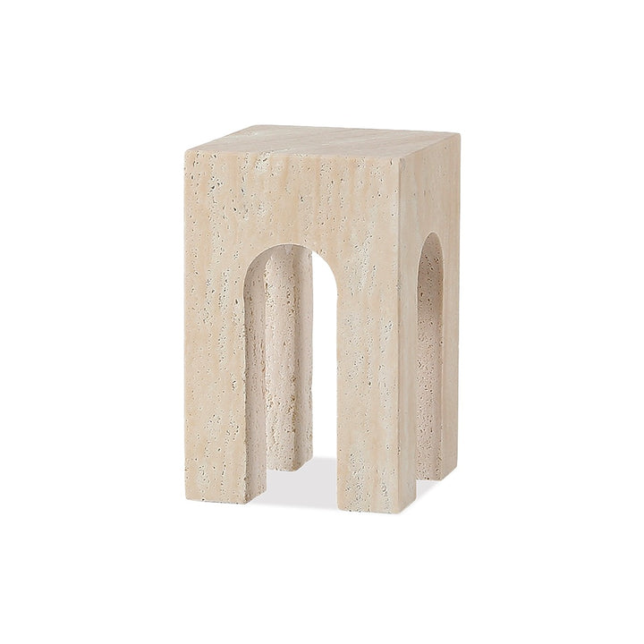 Porte Travertine Sculpture Large - Beige LiangAndEimil 1