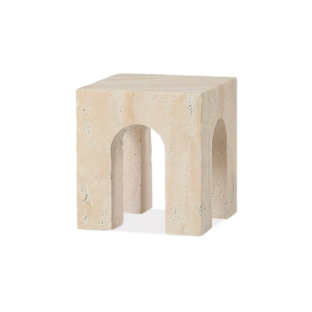 Porte Travertine Sculpture Small - Beige LiangAndEimil 1