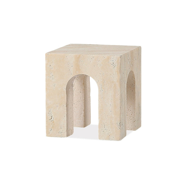 Porte Travertine Sculpture Small - Beige LiangAndEimil 1