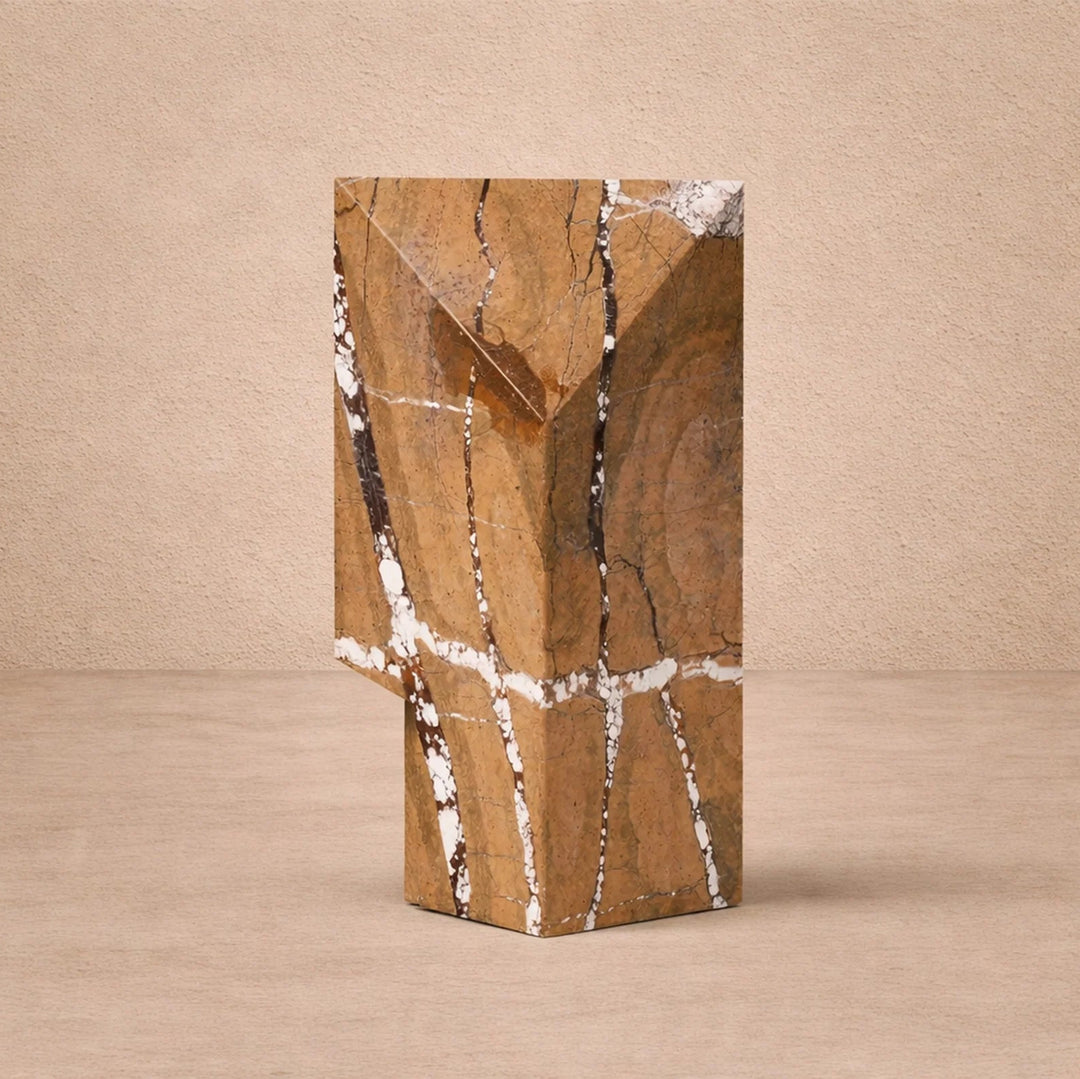 Doria Sculpture - Brown Earthy Marble