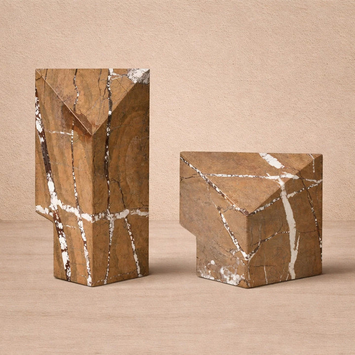 Doria Sculpture - Brown Earthy Marble