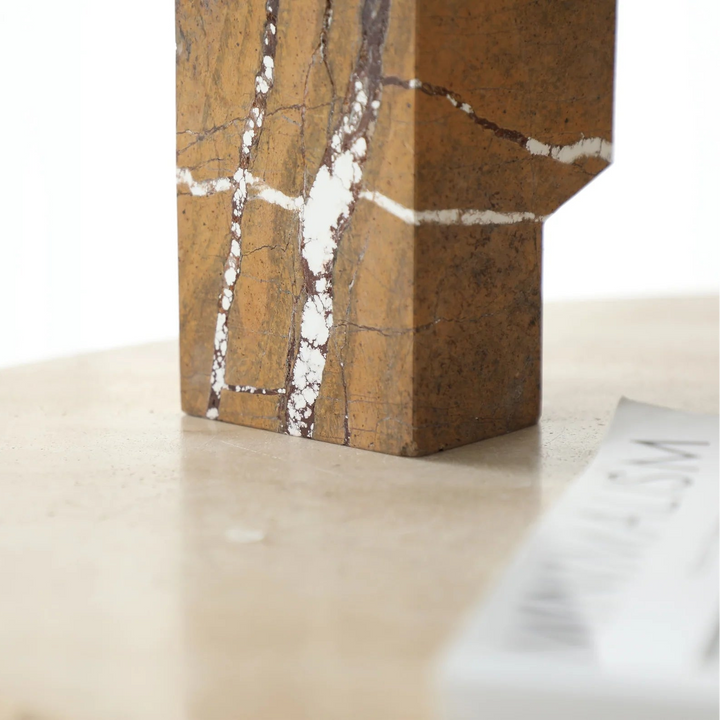 Doria Sculpture - Brown Earthy Marble