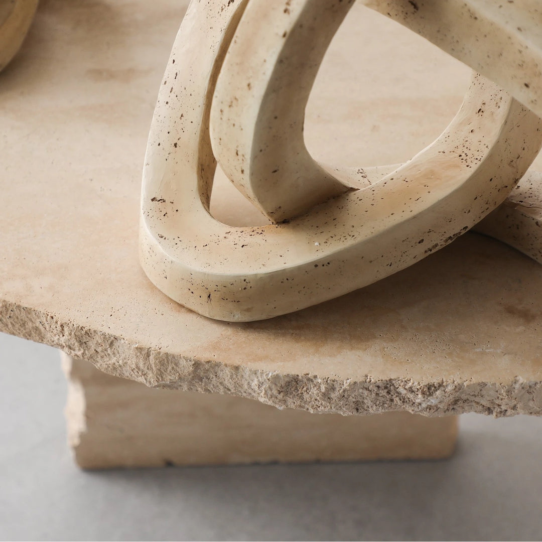 Avorio Sculpture - Beige Marble Effect