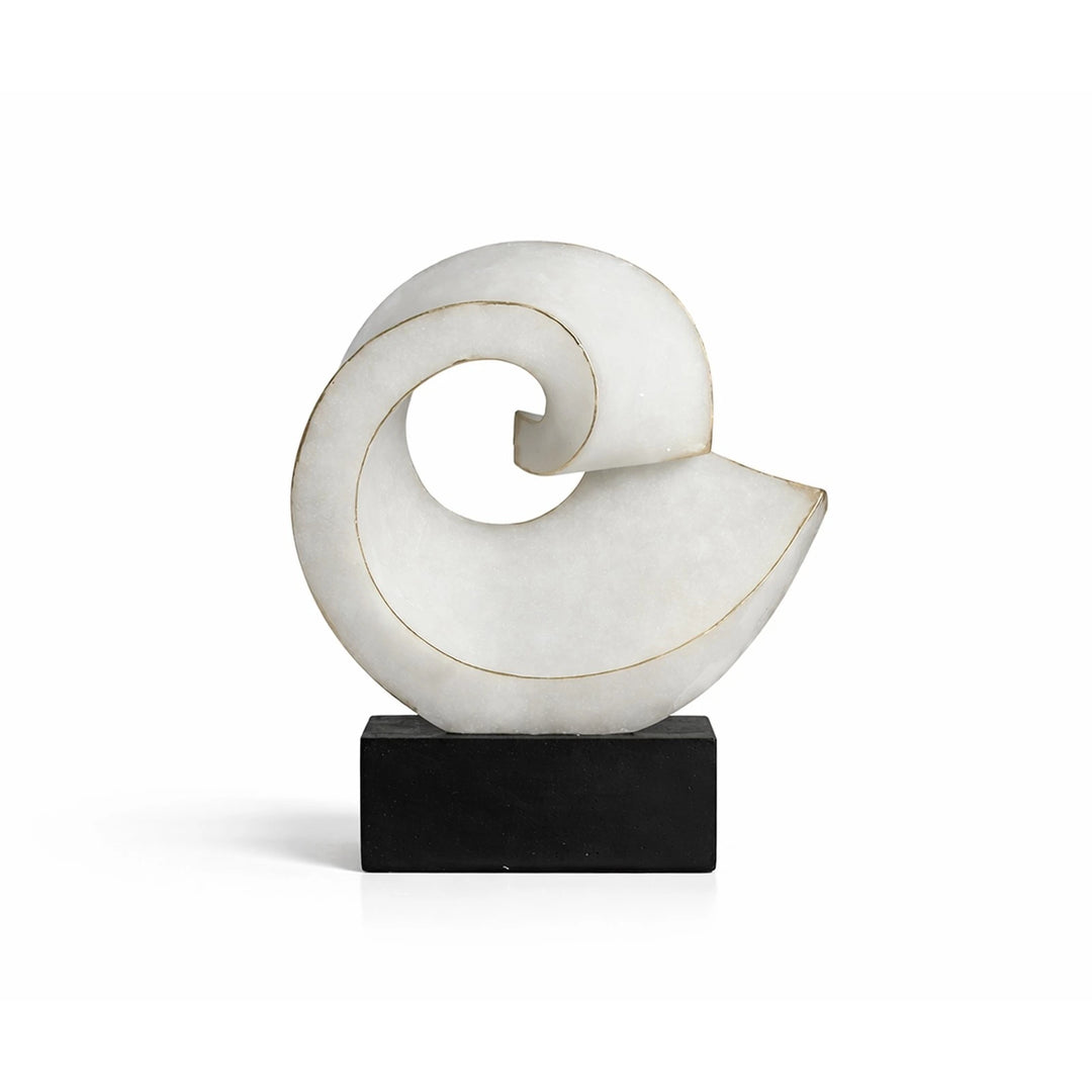 Basalto Sculpture - White & Black Marble
