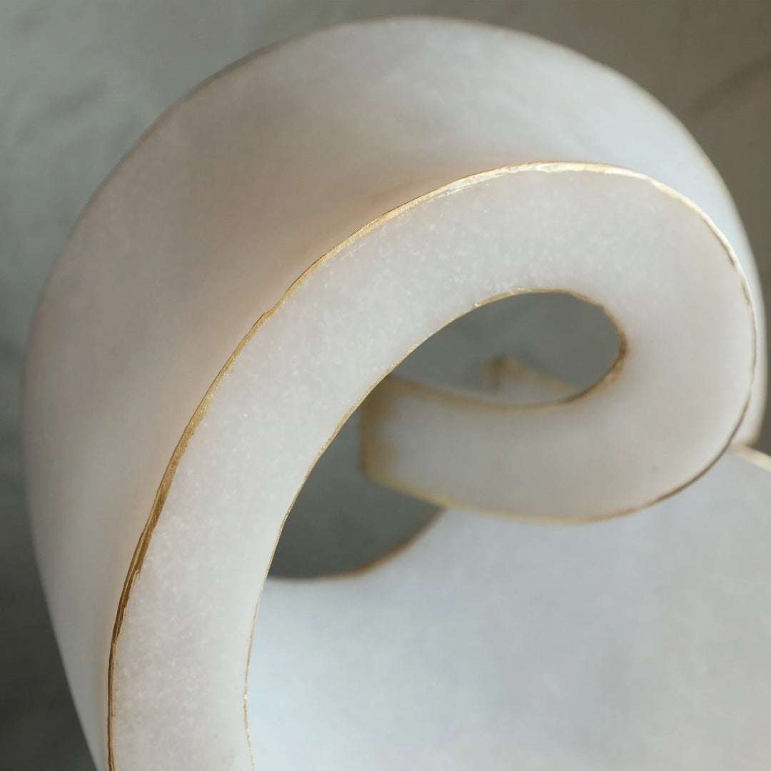 Basalto Sculpture - White & Black Marble