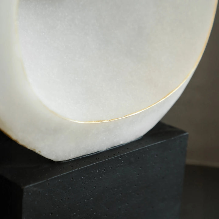 Basalto Sculpture - White & Black Marble