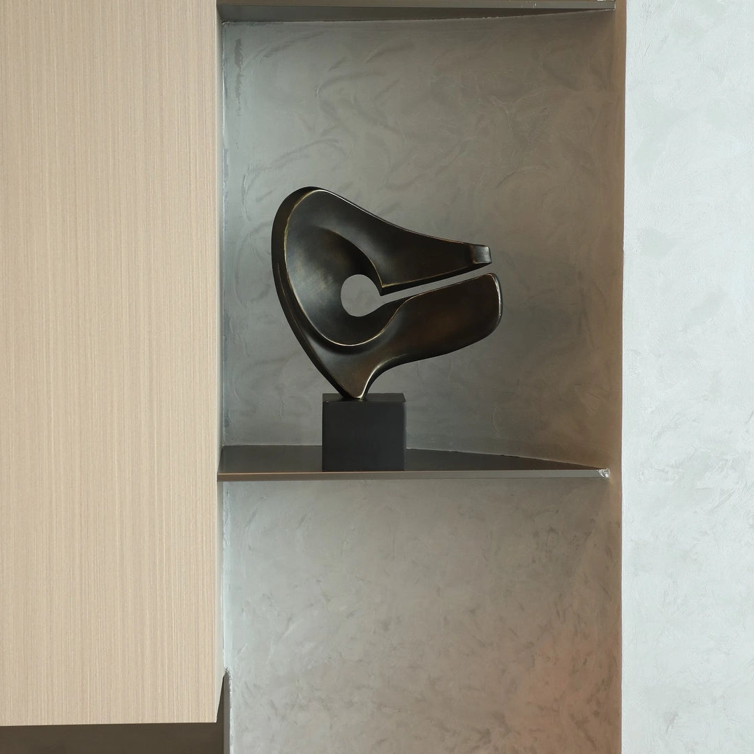 Doria Sculpture - Brown Earthy Marble