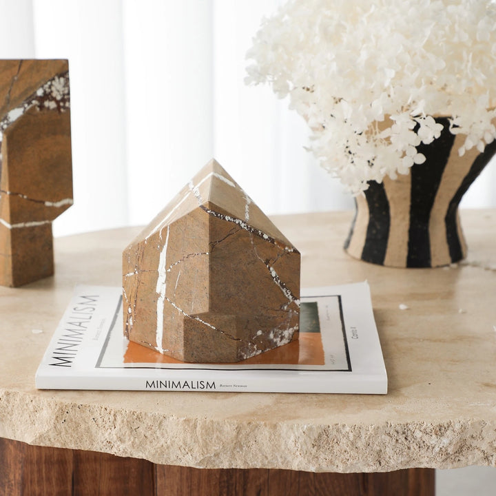 Dora Sculpture - Brown Earthy Marble