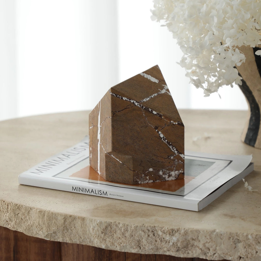 Dora Sculpture - Brown Earthy Marble