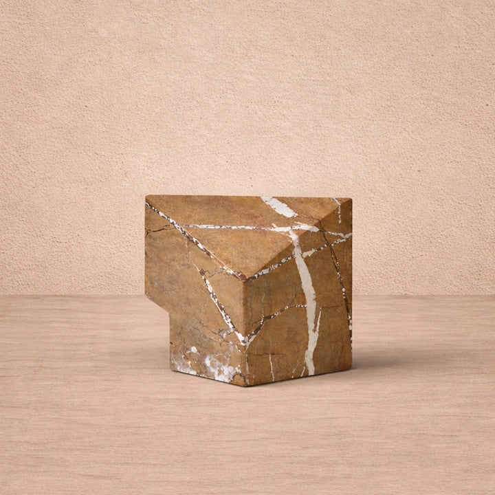 Dora Sculpture - Brown Earthy Marble