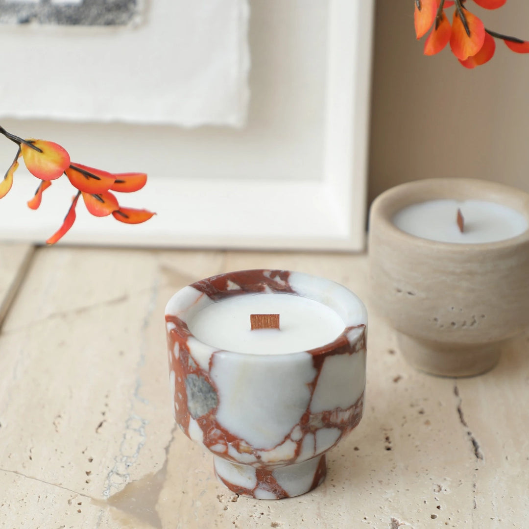 Rubea Candle - Rufouse Marble