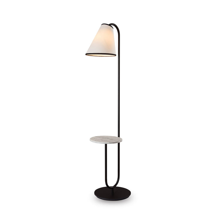 Edgar Carrara Marble Floor Light - Black & White LiangAndEimil 1