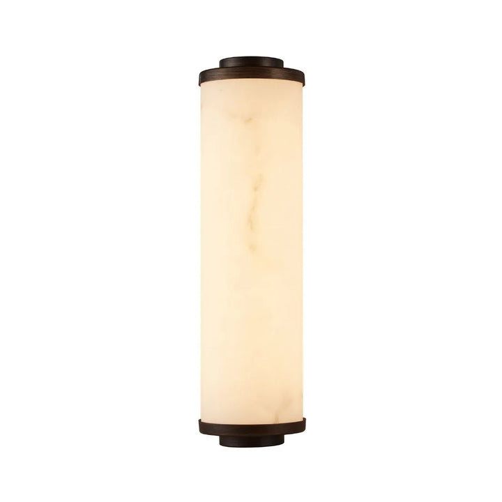 Fento Antique Bronze & Alabaster Effect Wall Lamp