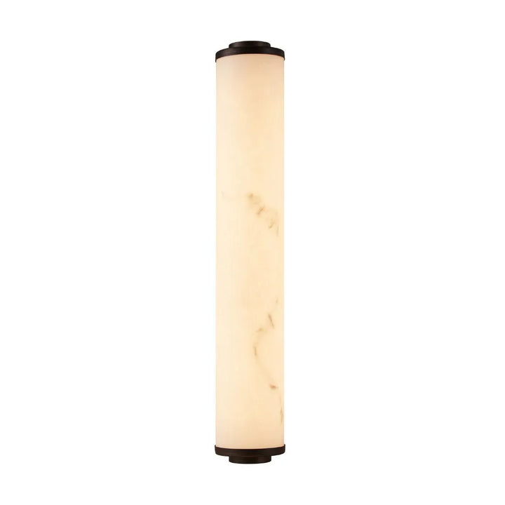 Fento Antique Bronze & Alabaster Effect Wall Lamp