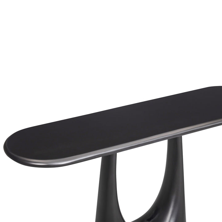 Combe Console Table - Satin Black LiangAndEimil 5