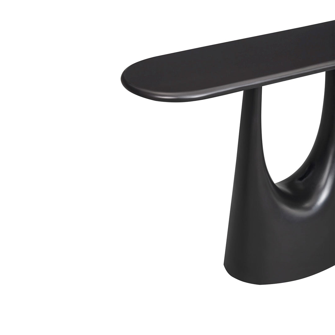Combe Console Table - Satin Black LiangAndEimil 6