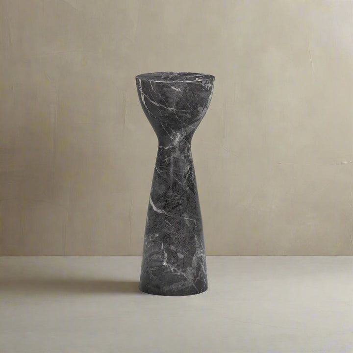 Akali Small Round Side Table - Marquina Black Marble Effect LiangAndEimil 2