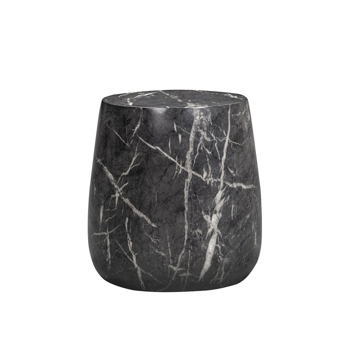 Bongo Small Round Side Table - Marquina Black Marble Effect LiangAndEimil 1