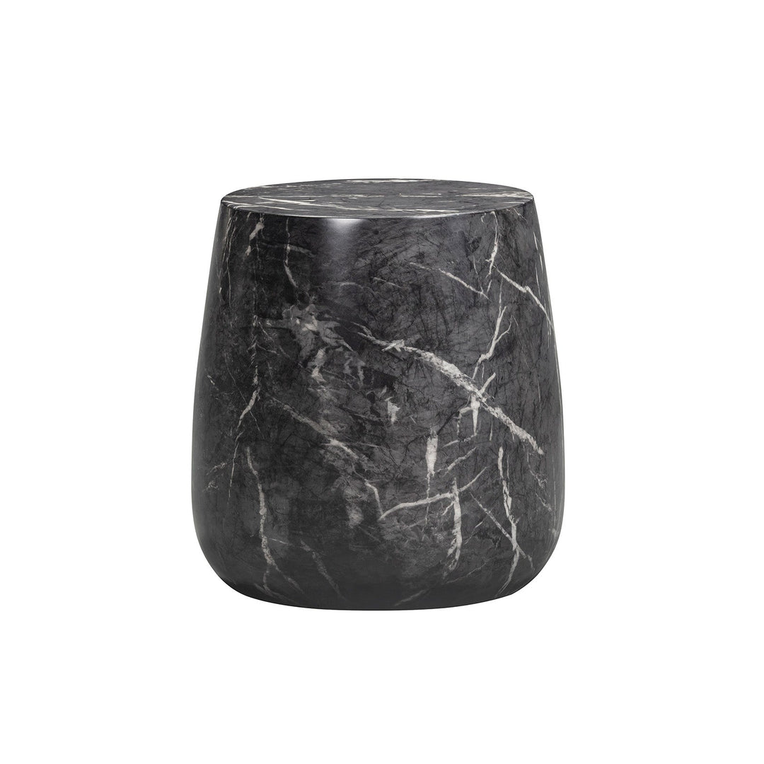 Bongo Small Round Side Table - Marquina Black Marble Effect LiangAndEimil 3
