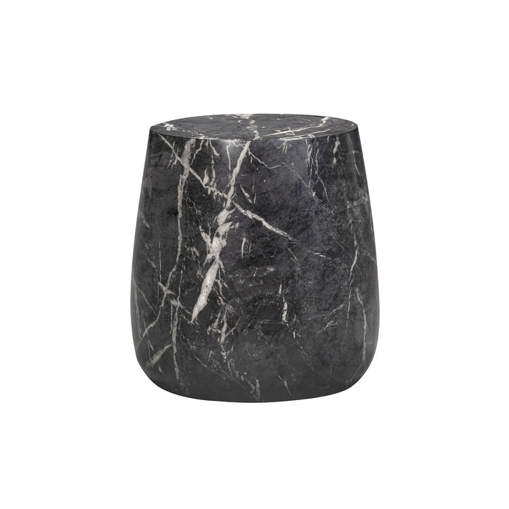 Bongo Small Round Side Table - Marquina Black Marble Effect LiangAndEimil 5