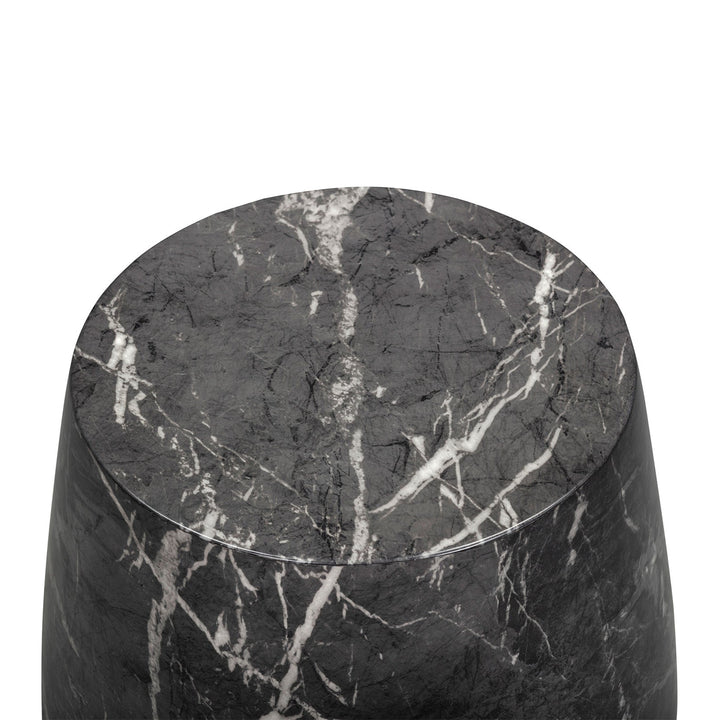 Bongo Small Round Side Table - Marquina Black Marble Effect LiangAndEimil 6