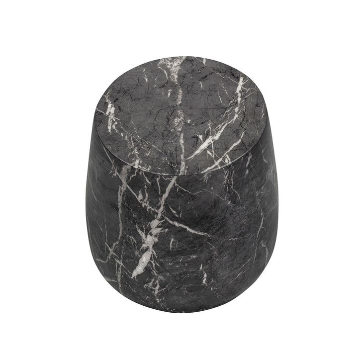 Bongo Small Round Side Table - Marquina Black Marble Effect LiangAndEimil 4