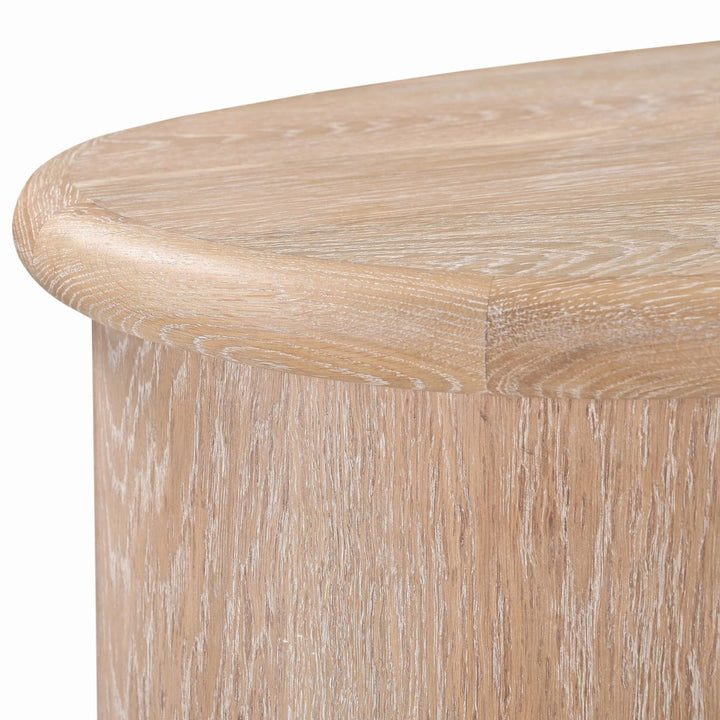 Lluna Desk - Brushed Natural American White Oak