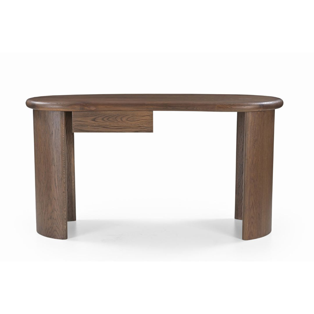 Lluna Desk - Brushed Mid-Brown Oak