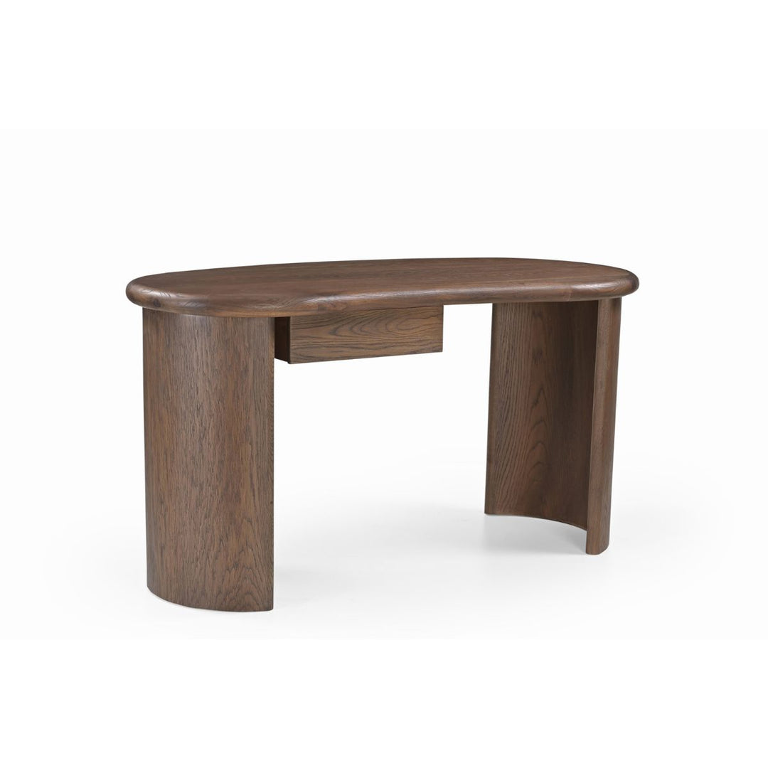 Lluna Desk - Brushed Mid-Brown Oak