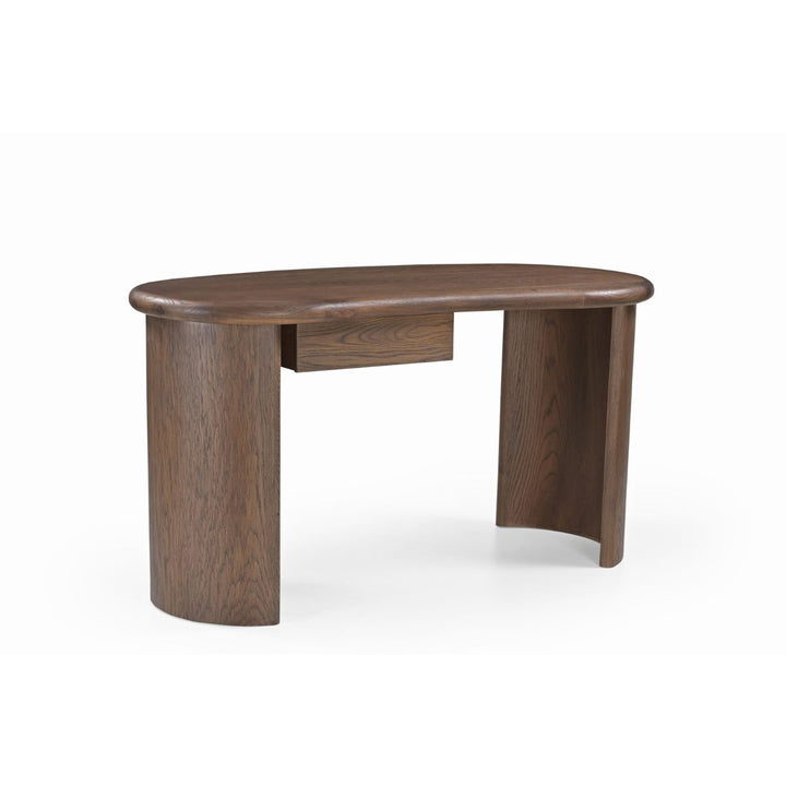Lluna Desk - Brushed Mid-Brown Oak