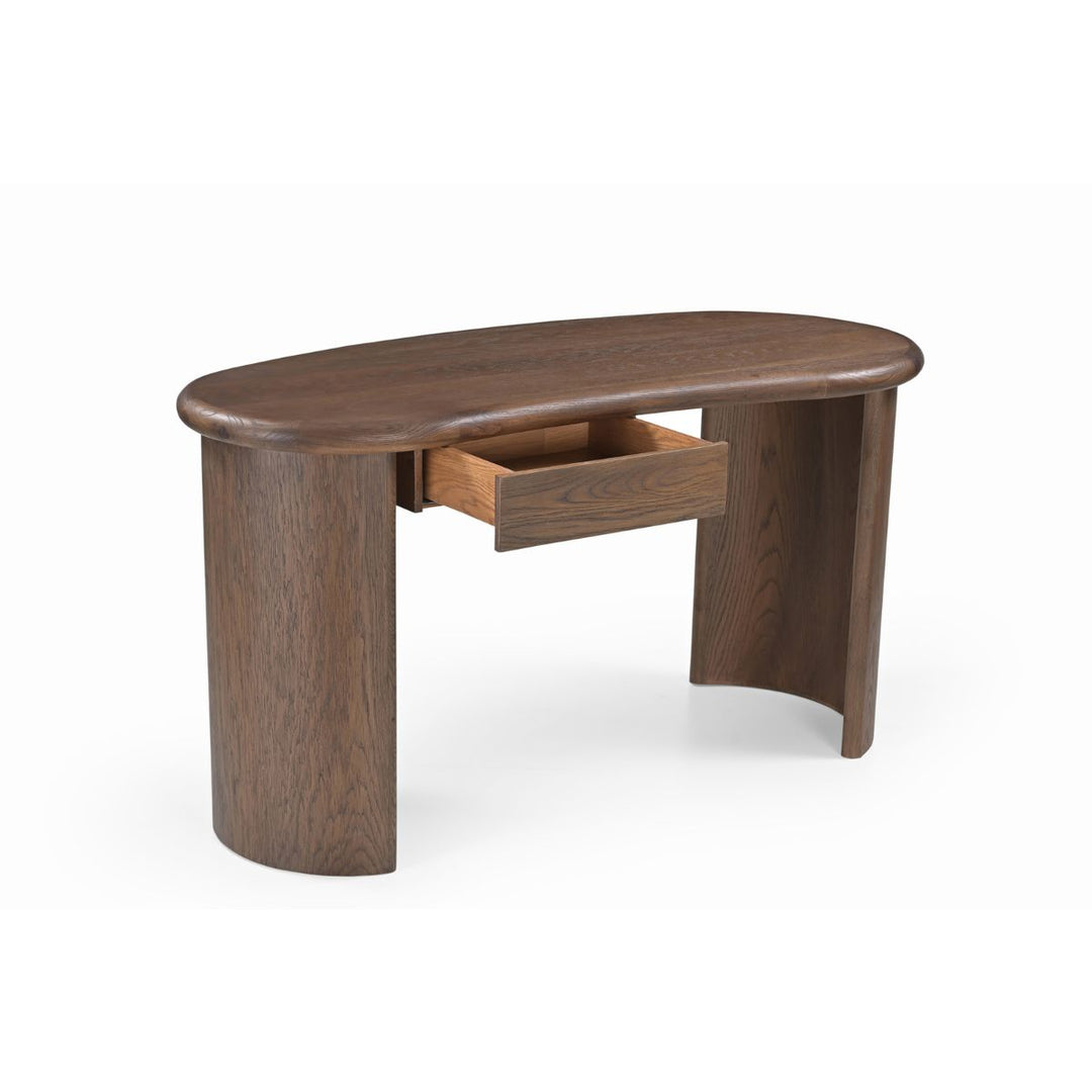 Lluna Desk - Brushed Mid-Brown Oak