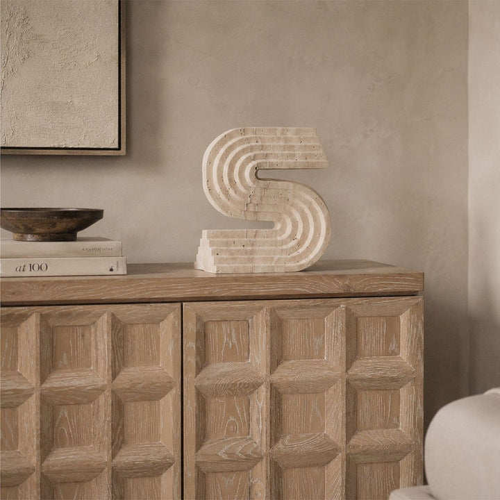 Llauna 2 Door Sideboard - Brushed Light Beige Oak