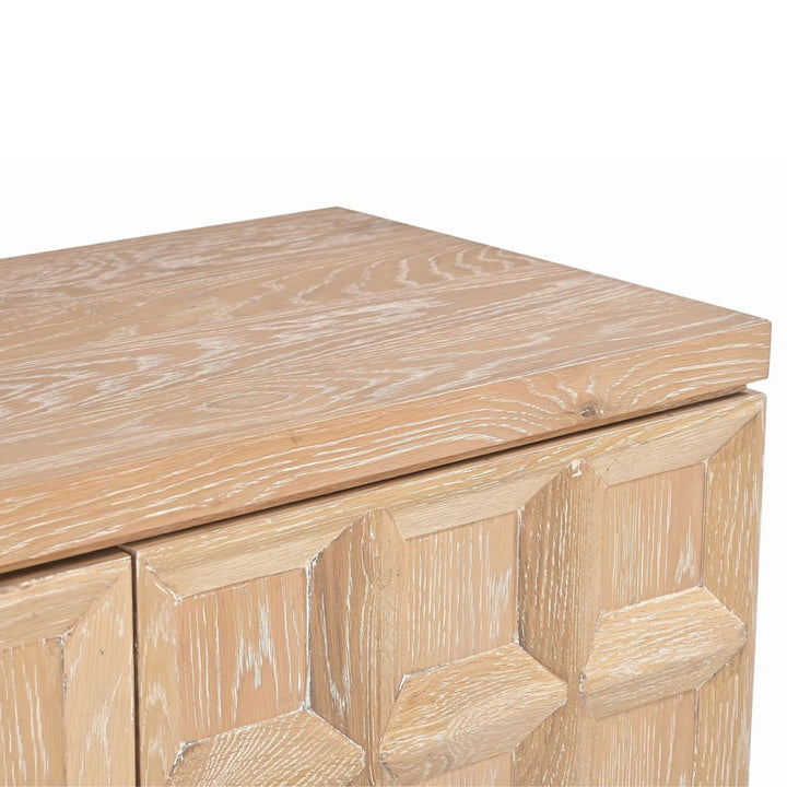 Llauna 2 Door Sideboard - Brushed Light Beige Oak