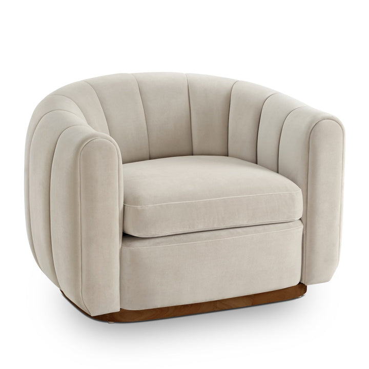 Arles Occasional Chair - Melbourne Stone & Walnut