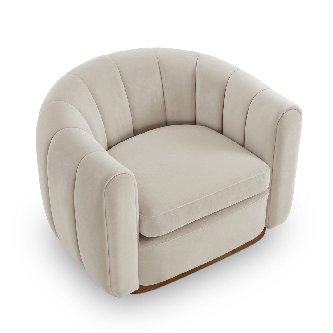 Arles Occasional Chair - Melbourne Stone & Walnut