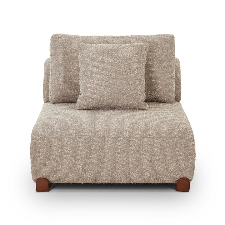 Cotto Modular Sofa Middle One Seater - Amalfy Taupe & Middle Brown