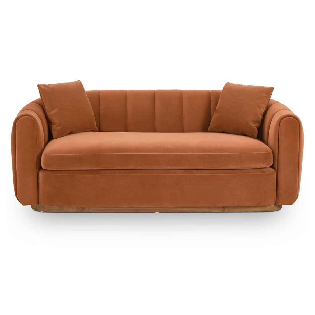 Arles 2 Seater Sofa - Melbourne Clay & Walnut
